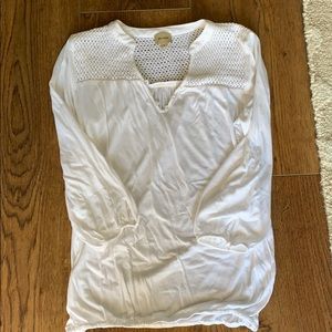 Ella Moss white banded top.